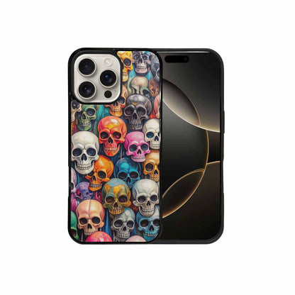 iPhone 16 Pro Max Case — Skulls Marbleskulls Pattern Ctw, Customized Protective Case
