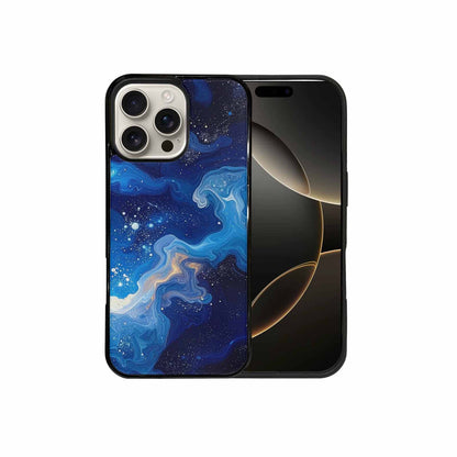 iPhone 16 Pro Max Case — Galaxy Art Blue Starfield Small Galaxy, Custom Phone Case