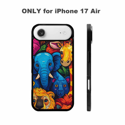 iPhone 17 Air Case — Seamless Tileable Pattern Of Overlapping Cartoon, Custom Phone Case