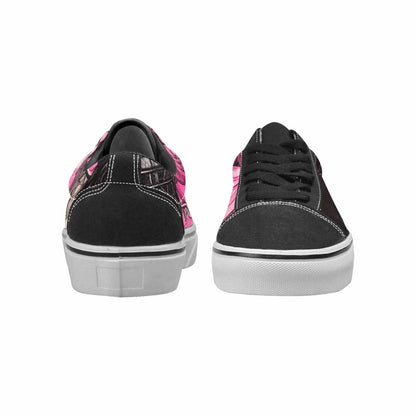 WOMEN'S Ice Cream Motif Lace-Up Canvas Surreal Custom Shoes