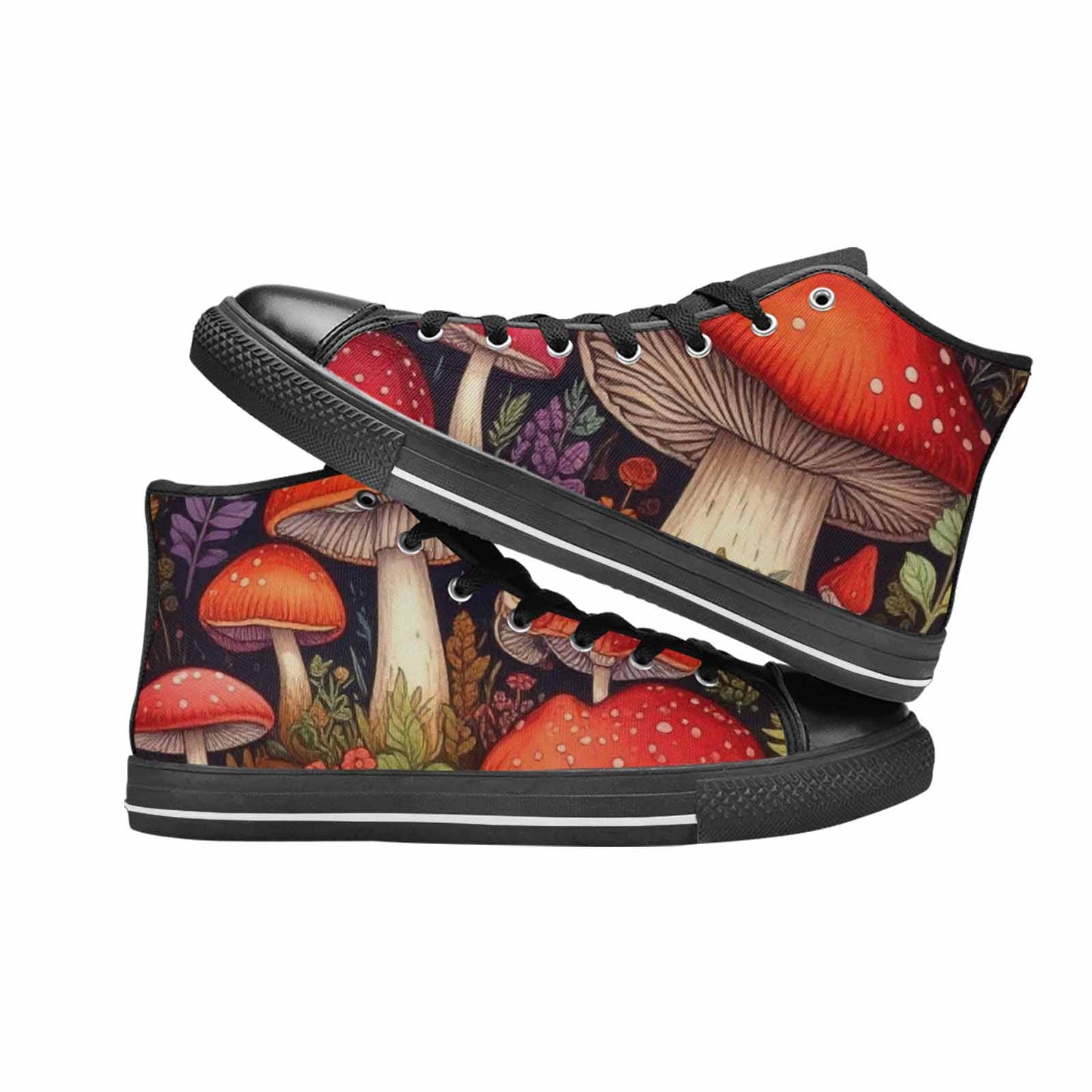 MEN'S Mushroom High Top Canvas Vivid Sneakers
