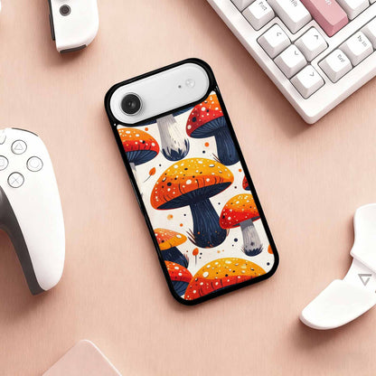 iPhone 17 Air Case — Vivid Winter Mushroom Seamless Cartoon Cute, Custom Printed Phone Case