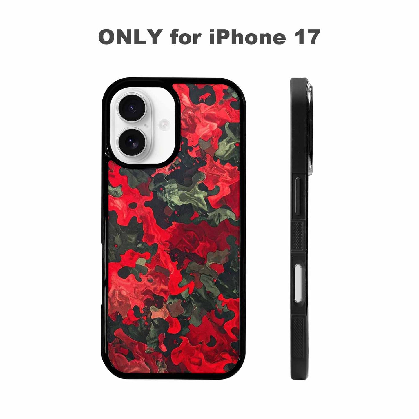 iPhone 17 Case — Small Military Camouflage Blotch Camo, Custom Phone Case