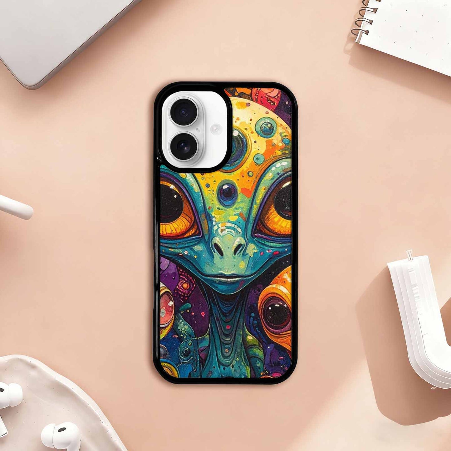 iPhone 17 Case — Cartoon Alien Characters Alien Scifi, Customized Protective Case