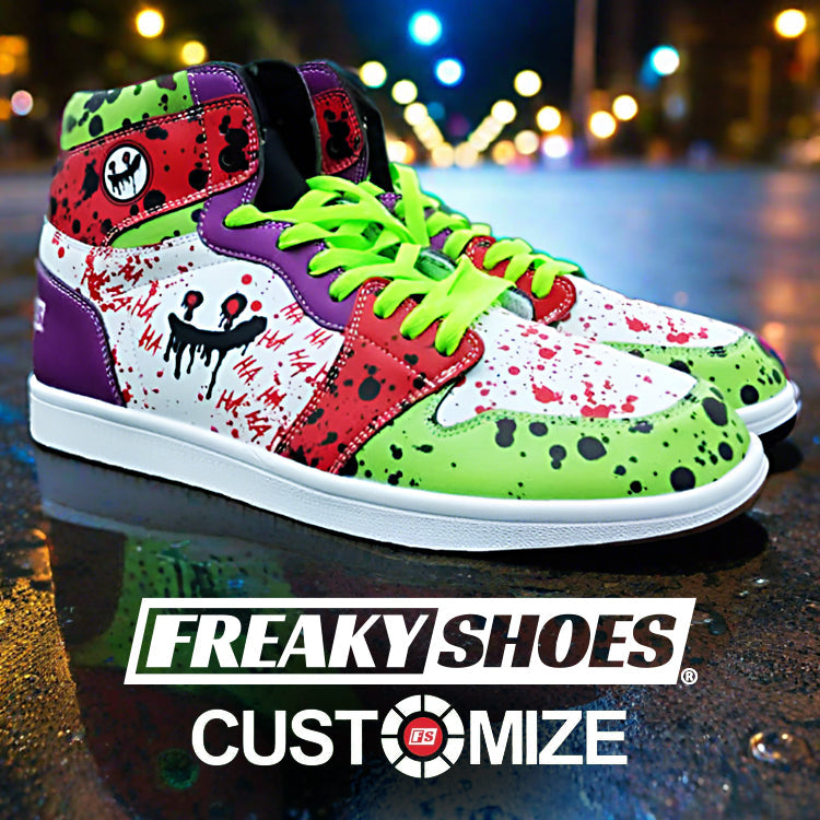 Viking Pink Cream Vivid Bold Art - Freaky Shoes | Custom Art Sneakers