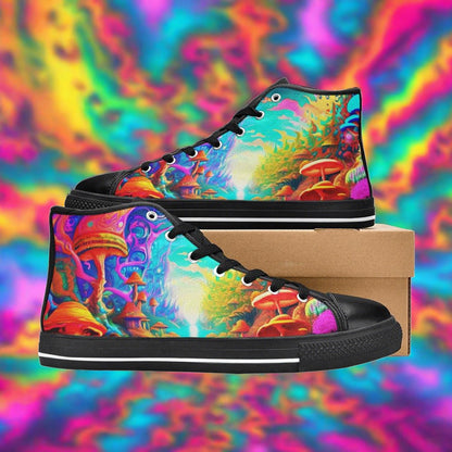 Wolf Vivid Multicolor Custom Bold Art - Freaky Shoes