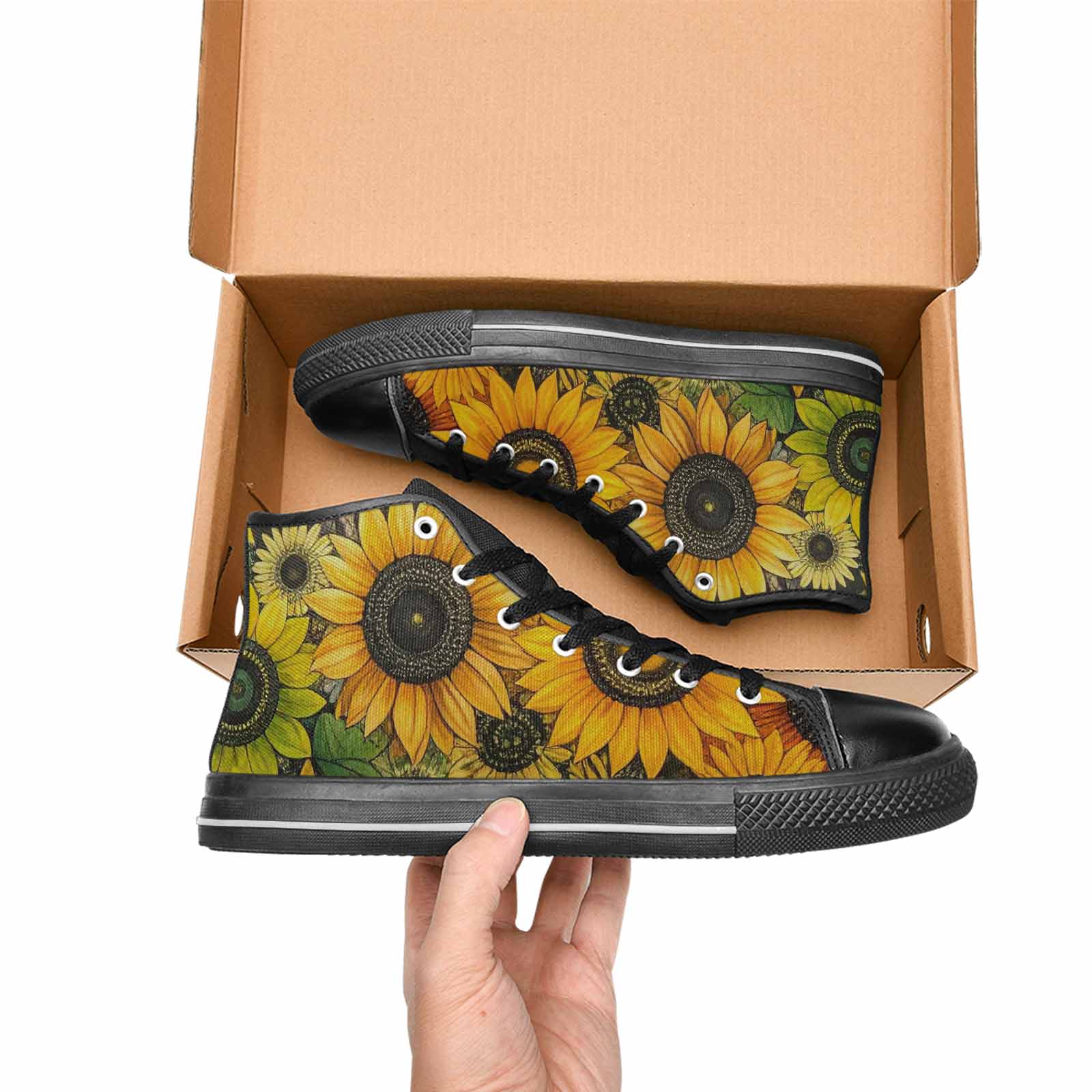 MEN'S Blend Melt Them High Top Canvas Vibrant Chaos Sneakers