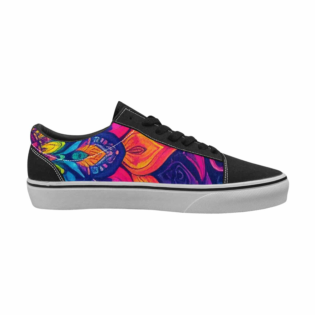 MEN'S Tie Dye Mandala Canvas Lace-Up Dreamcore Custom Shoes