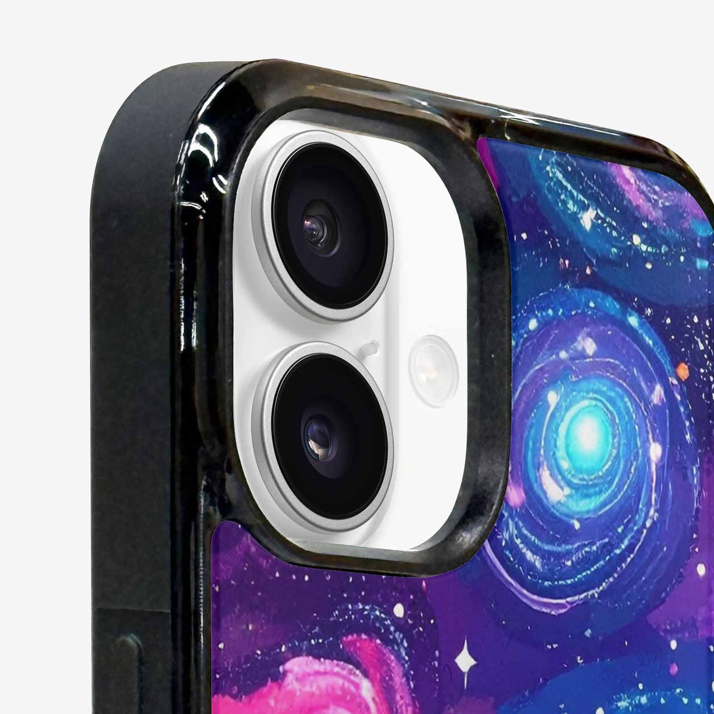 iPhone 16 Plus Case — Lotus Galaxy Art Seamless Pattern Vibrant, Unique Phone Case Design