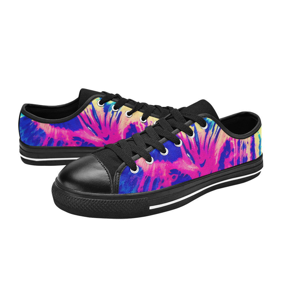 WOMEN'S Tie Dye Splash Retro Canvas Vivid Custom Shoes