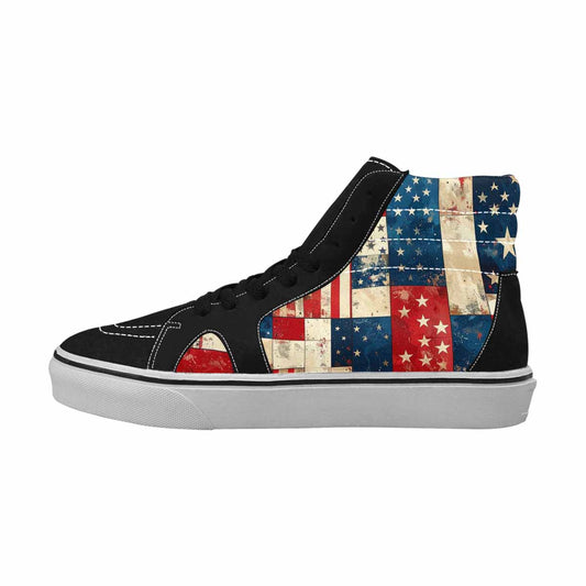 MEN'S American Flag Stars High Top Canvas Y2K Custom Sneakers