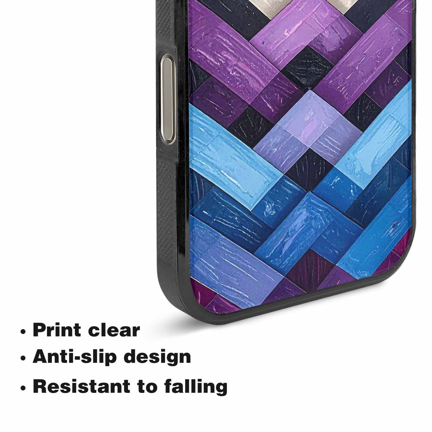 iPhone 16 Pro Max Case — Genderfluid Flag Color Theme Small Rainbow, Custom Made Phone Cover