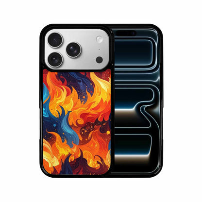 iPhone 17 Pro Case — Small Fire Flame Pattern Randomly Original, Custom Printed Phone Case