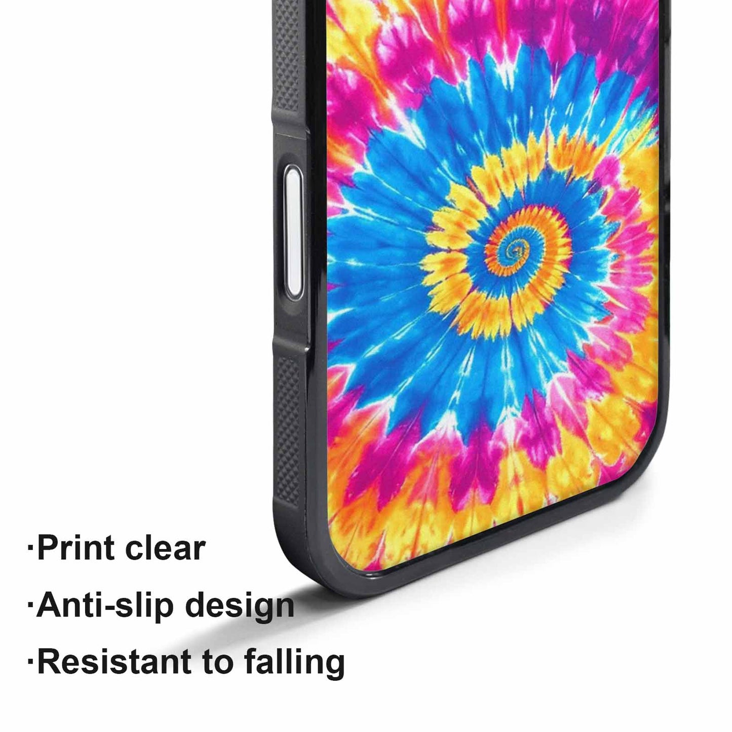iPhone 17 Pro Case — Tie Dye Spiral Art Seamless Tie, Unique Phone Case Design