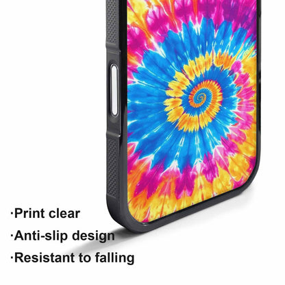 iPhone 17 Pro Case — Tie Dye Spiral Art Seamless Tie, Unique Phone Case Design