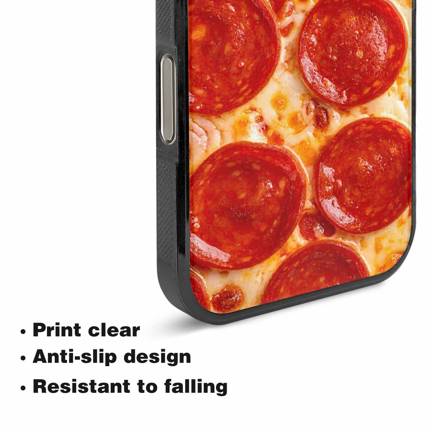 iPhone 16 Pro Case — Pepperoni Pizza Print Custom, Custom Print Case Cover