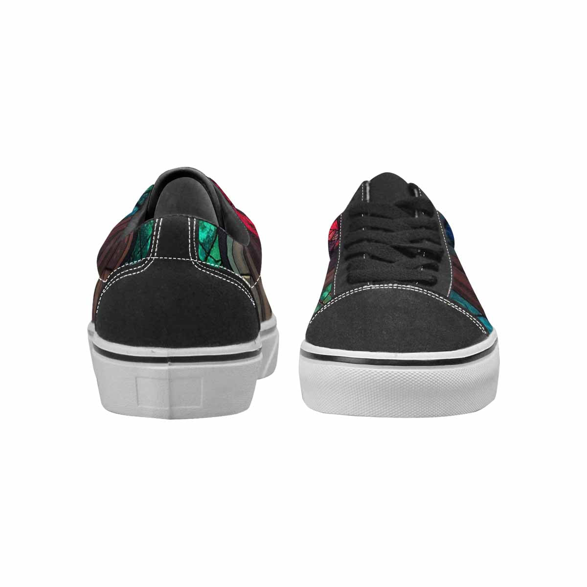 WOMEN'S Stained Glass Cathedral Canvas Lace-Up Surreal Sneakers