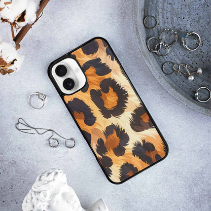 iPhone 16 Plus Case — Leopard Soft Airbrush Gradient, Personalized Phone Case