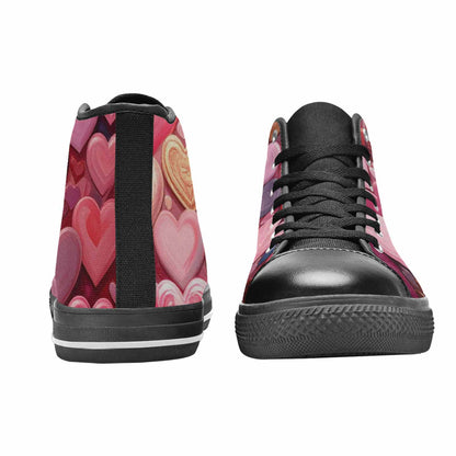 WOMEN'S No Words Or High Top Canvas Dark Academia Custom Sneakers