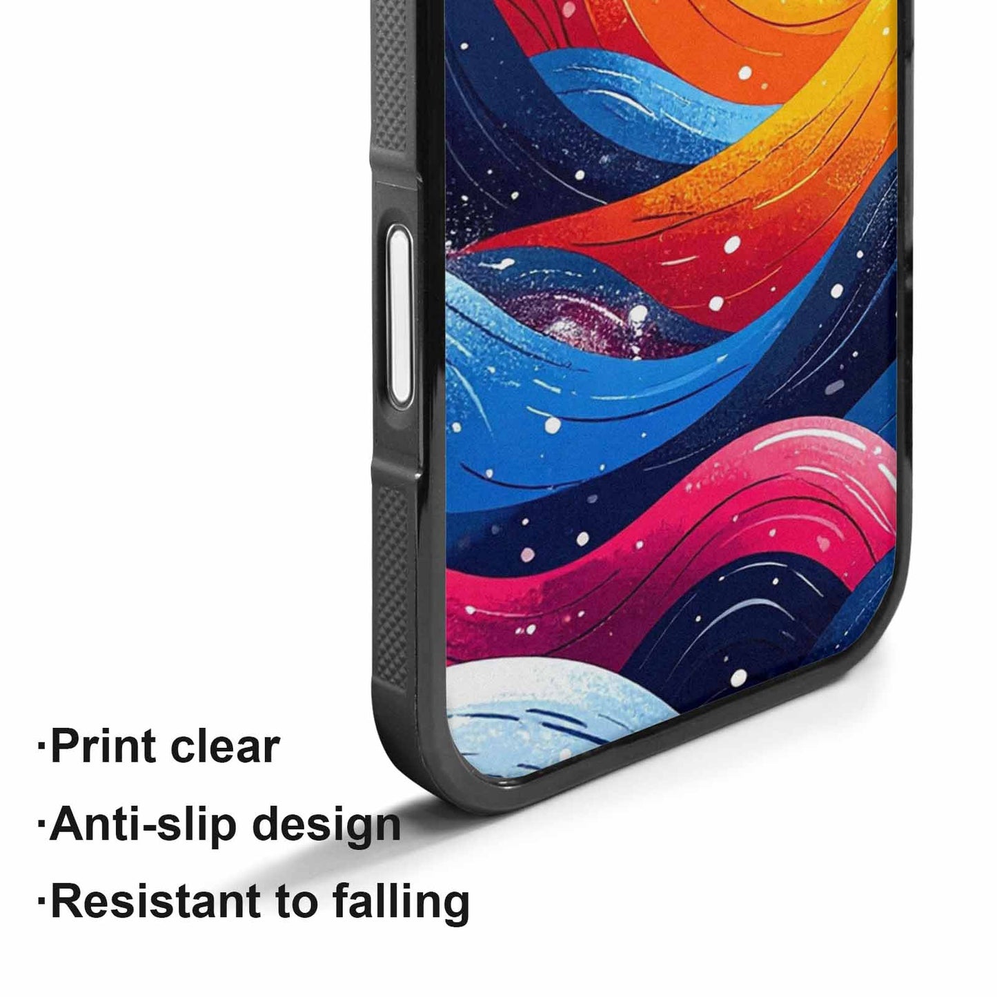 iPhone 17 Case — Glossy Winter Wave Cartoon Cute, Custom Art Phone Cover