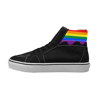 MEN'S Flag 4 Pride LGBT High Top Skateboarding Custom Shoes