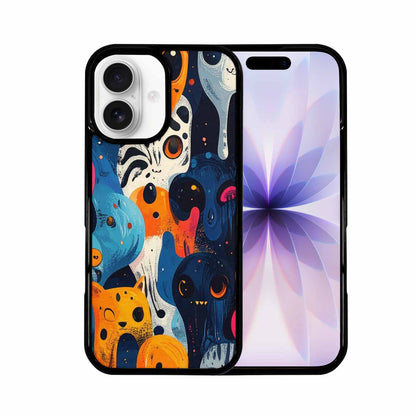 iPhone 17 Case — Melting Aliens Pattern Alien Scifi, Unique Phone Case Design
