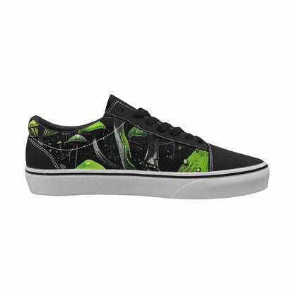 WOMEN'S Rainbow Drip Mushrooms Lace-Up Canvas Grunge Custom Shoes