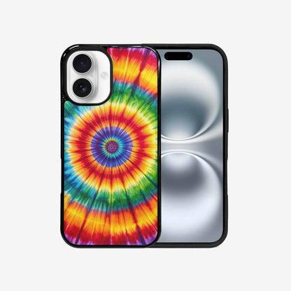 iPhone 16 Case — Rainbow Spiral Tie Dye Alt, Custom Print Case Cover