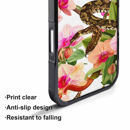 iPhone 17 Pro Max Case — Snakes Print Floral Seamless Floral, Personalized Phone Case