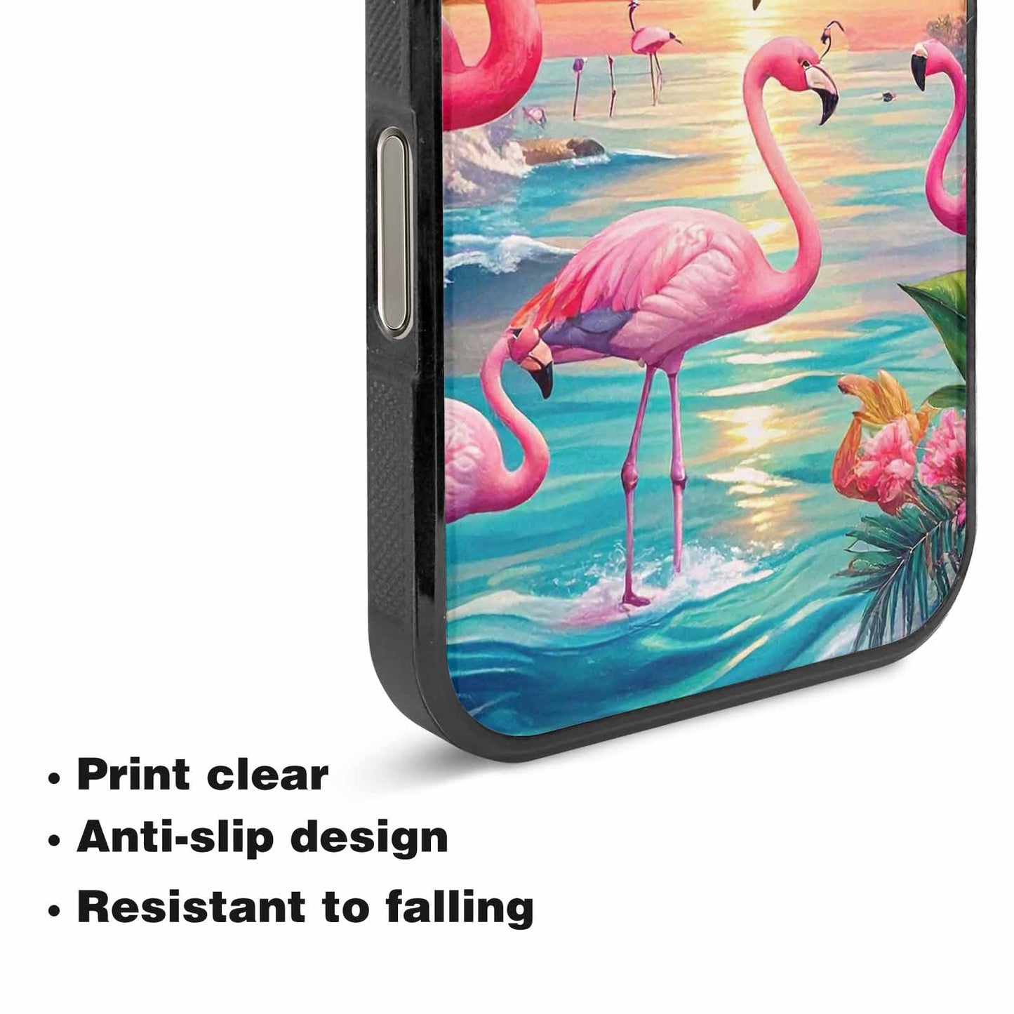 iPhone 16 Pro Max Case — Flamingo Tropical Flamingo Tropical Pattern Hundreds, Unique Phone Case Design