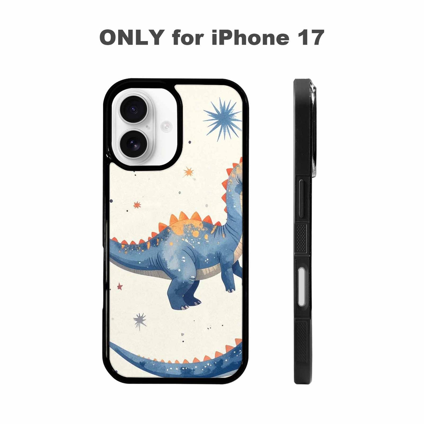 iPhone 17 Case — Retro Dinosaurs Star Galaxy Space, Unique Phone Case Design