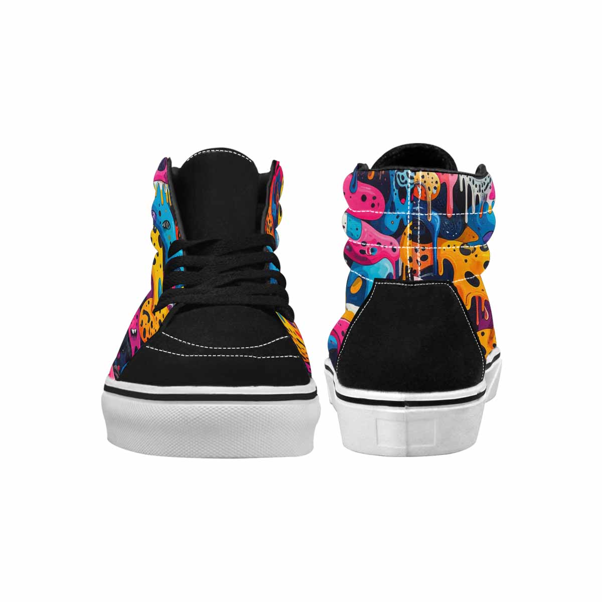MEN'S Melting Aliens High Top Canvas Vivid Sneakers