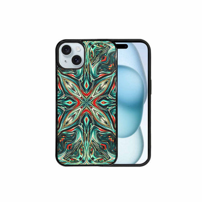 iPhone 15 Plus Case — Holographic Tribal Blaze, Custom Print Case Cover