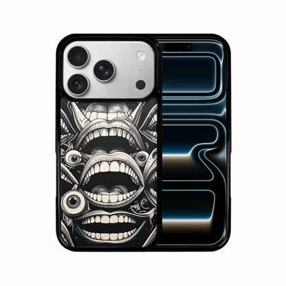 iPhone 17 Pro Case — Googly Cartoon Mouths Cartoon Cute, Personalized Phone Case