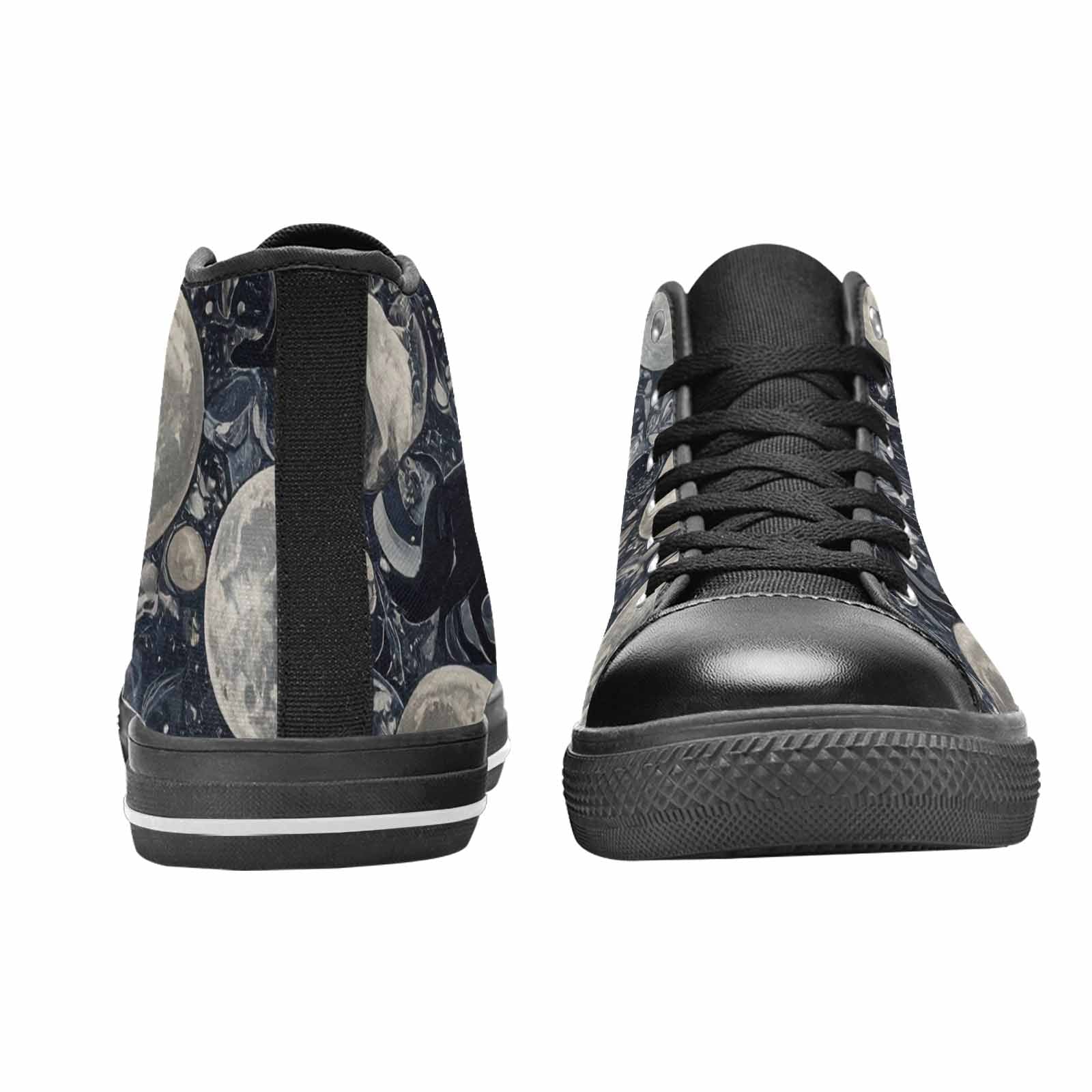 WOMEN'S Wolves Everywhere Collage High Top Canvas Wallpaper Art Custom Shoes