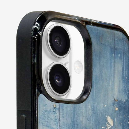 iPhone 16 Plus Case — Denim Distressed Textures Print Edge To, Custom Print Case Cover