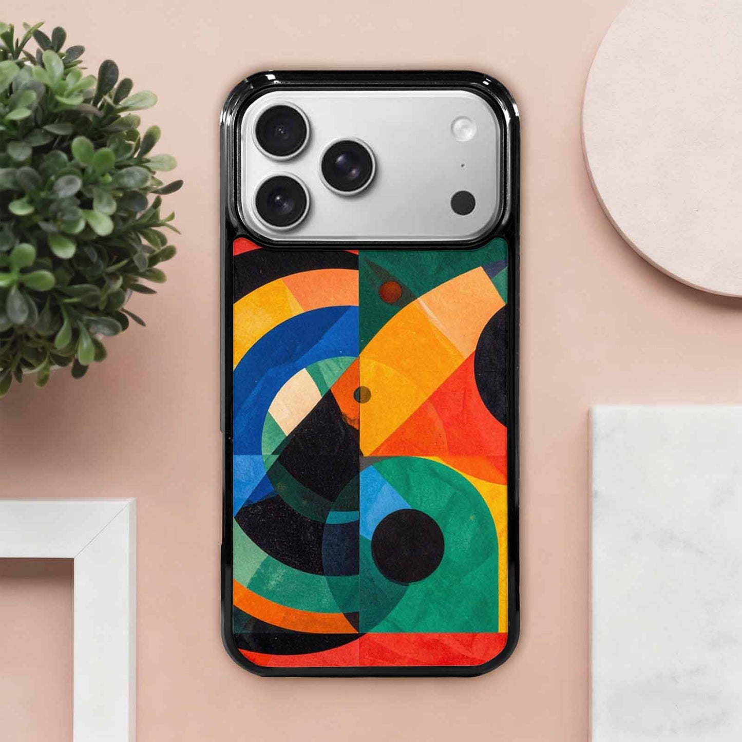 iPhone 17 Pro Max Case — Memphis Art Pattern Retro Vintage, Customized Protective Case