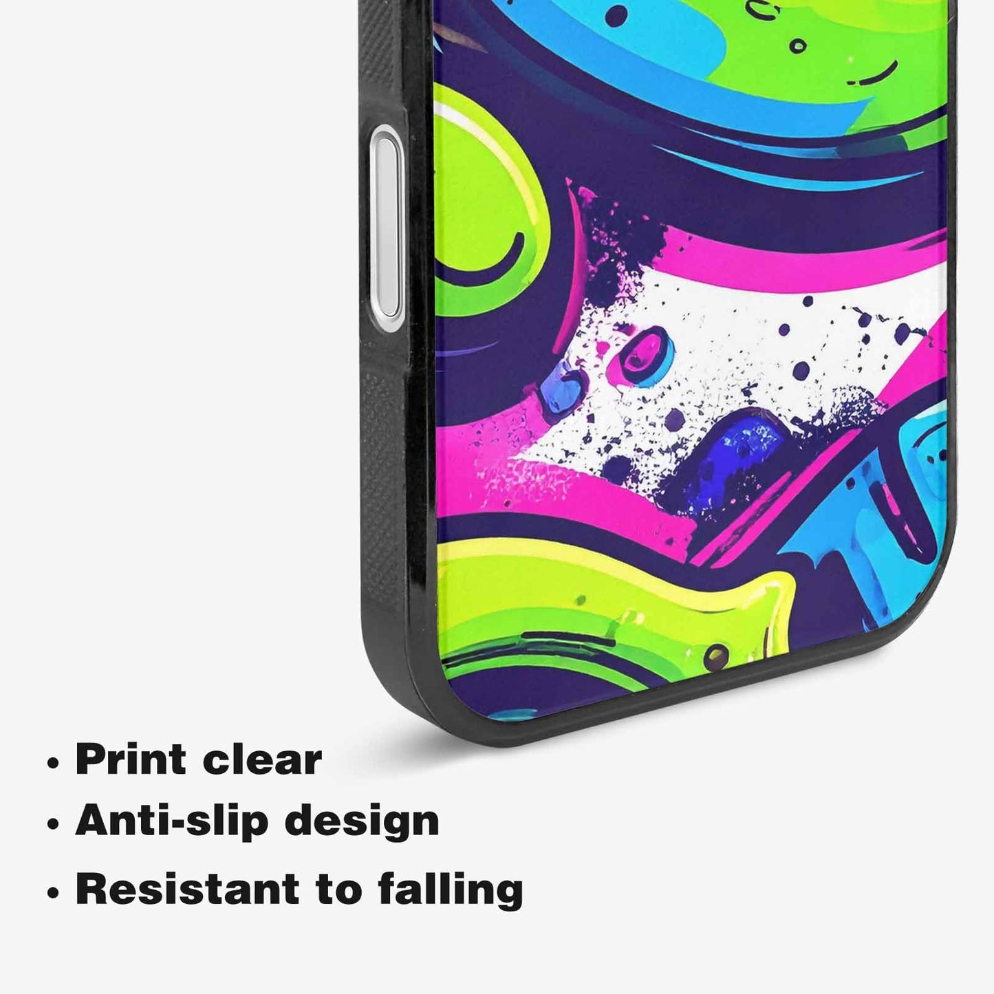 iPhone 16 Plus Case — Acid Wash Cartoon, Custom Art Phone Cover