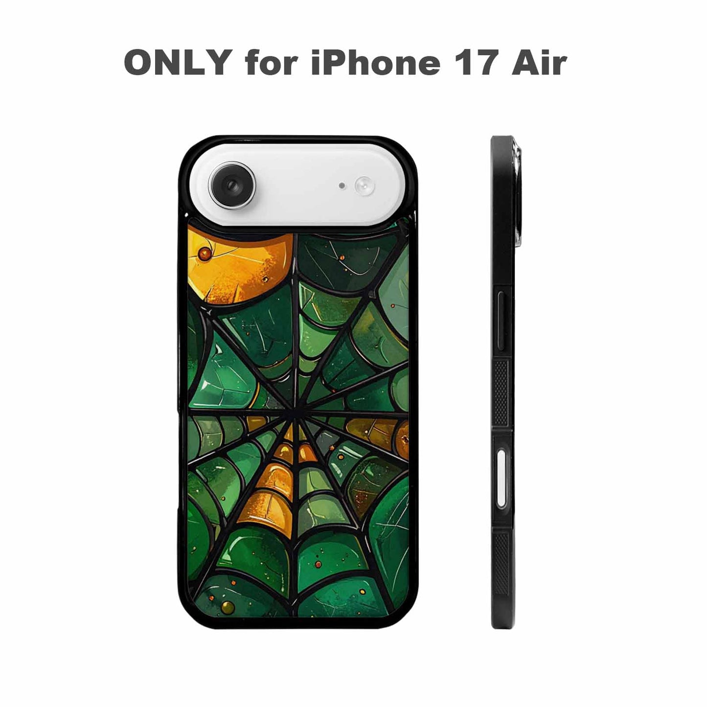 iPhone 17 Air Case — Metallic St Patricks Spider Original Art, Custom Made Phone Cover