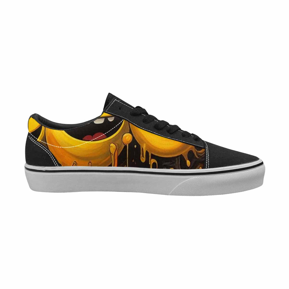 WOMEN'S Melting Moon Smiley — Lace-Up Canvas Dreamlike Shoes