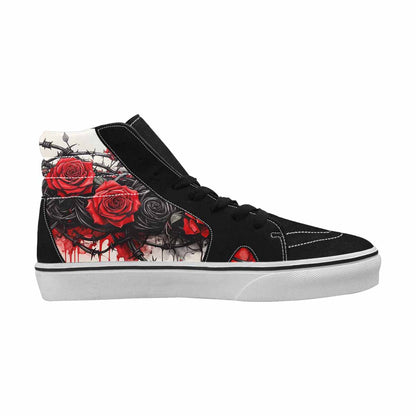 MEN'S Barbed Wire Coil High Top Canvas Grunge Shoes
