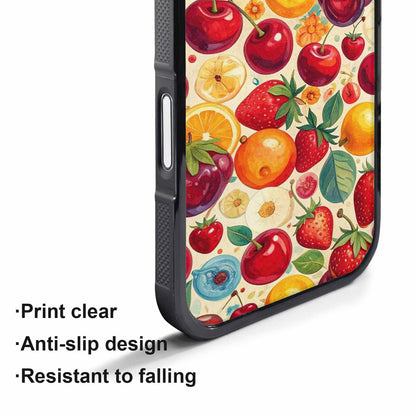 iPhone 17 Pro Case — Small Cherry And Fruit Print Original, Customized Protective Case