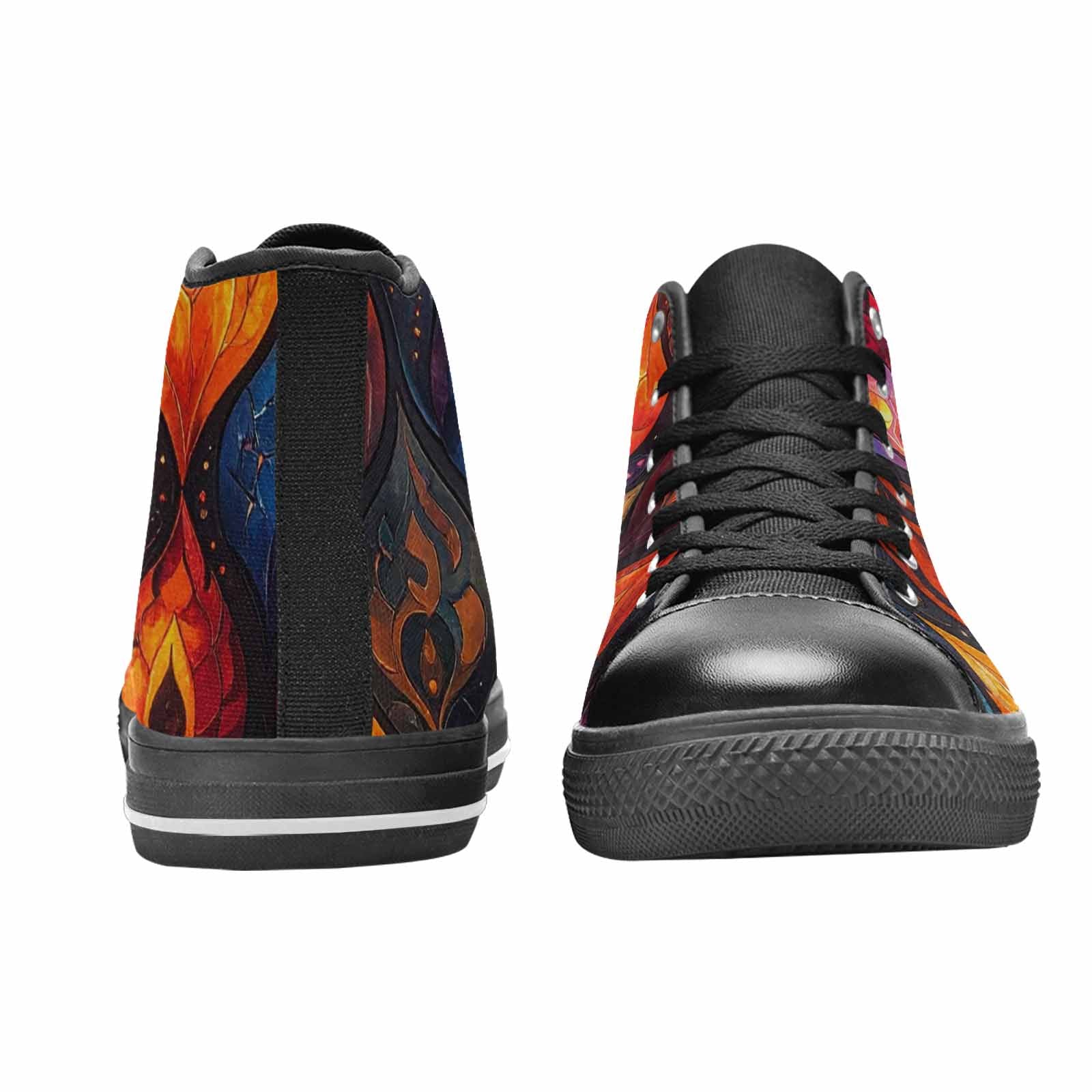 MEN'S Fire Flame High Top Canvas Y2K Sneakers