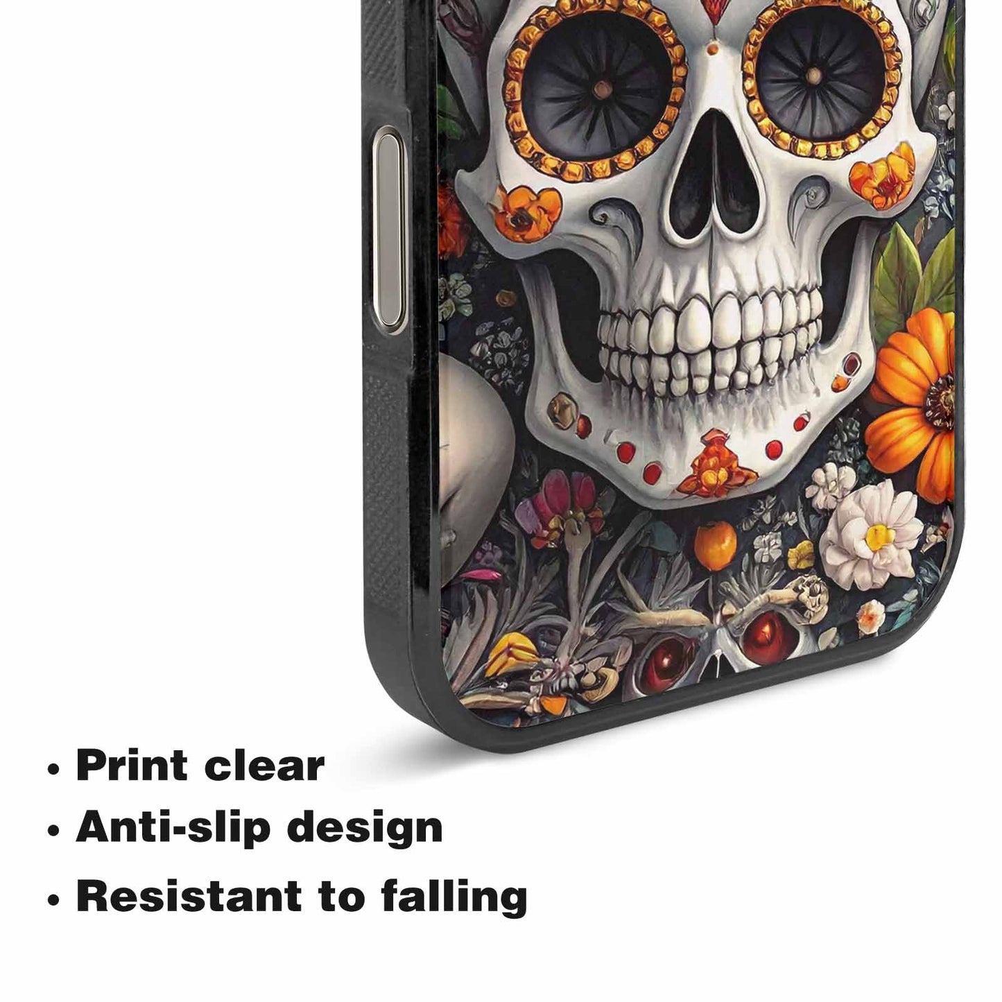 iPhone 16 Pro Case — Greyscale Black And White Dark Black, Original Design Phone Case