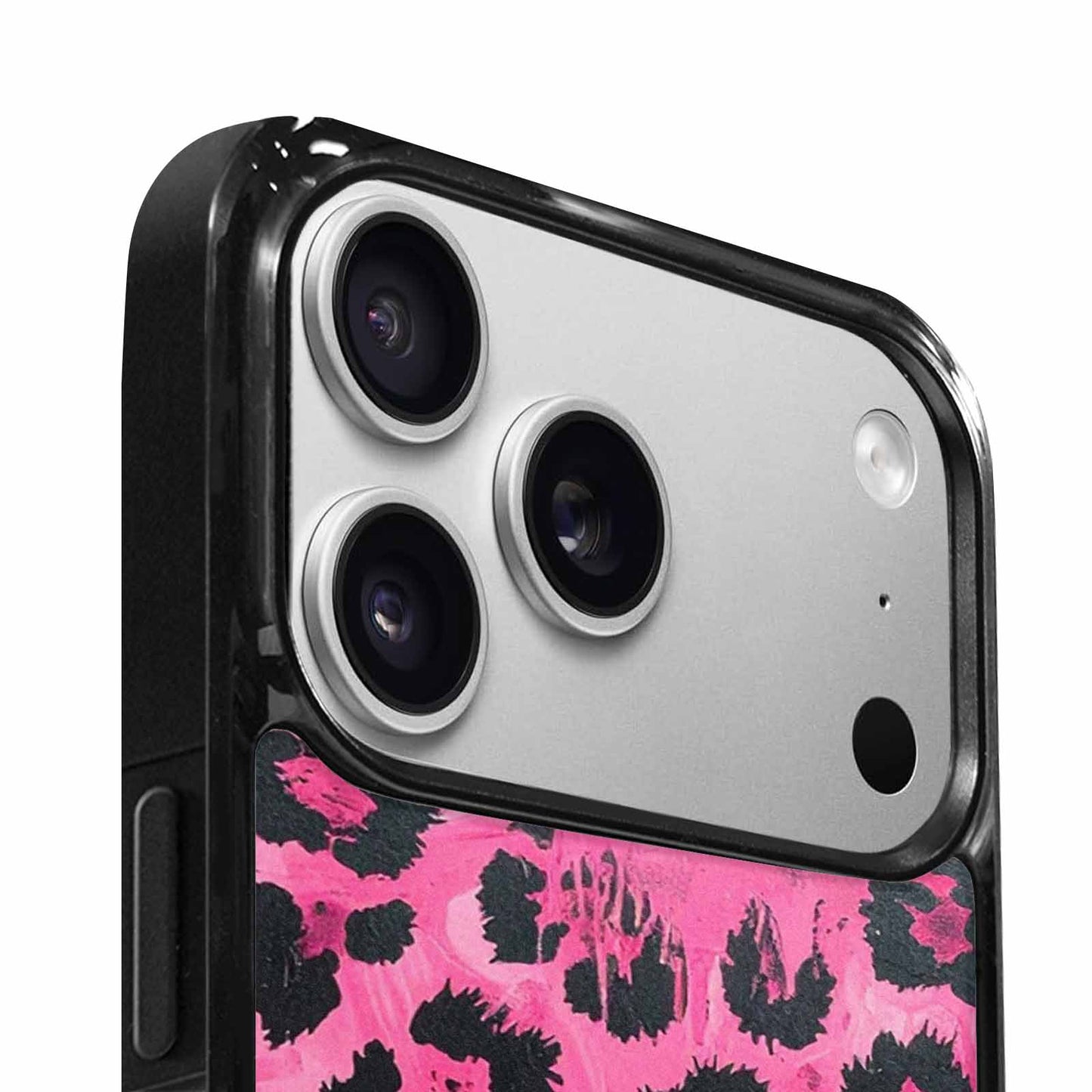 iPhone 17 Pro Max Case — Black &amp; Pink Ink Animal Print, Custom Print Case Cover