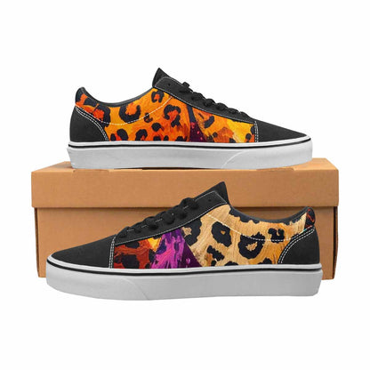 WOMEN'S Full Color Vibrant Animal Lace-Up Canvas Surreal Shoes