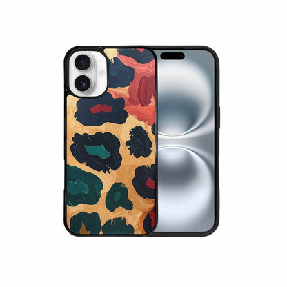 iPhone 16 Plus Case — Leopard Wallpaper Print, Customized Protective Case