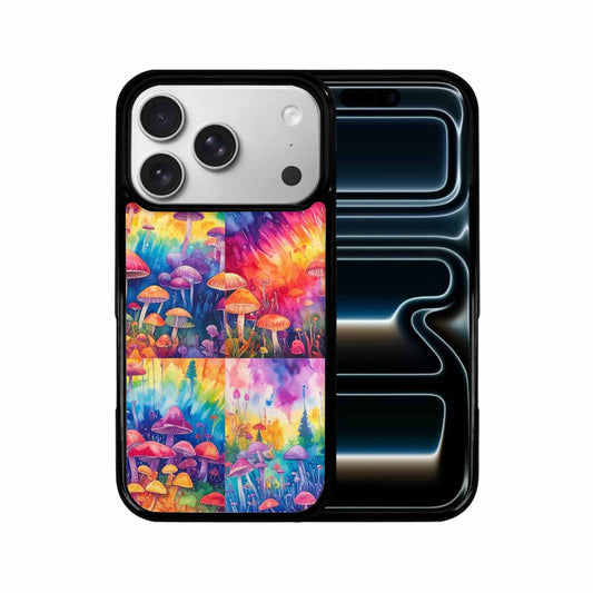 iPhone 17 Pro Case — Mushrooms Tie Dyemushrooms Pat Azy Tie, Unique Phone Case Design