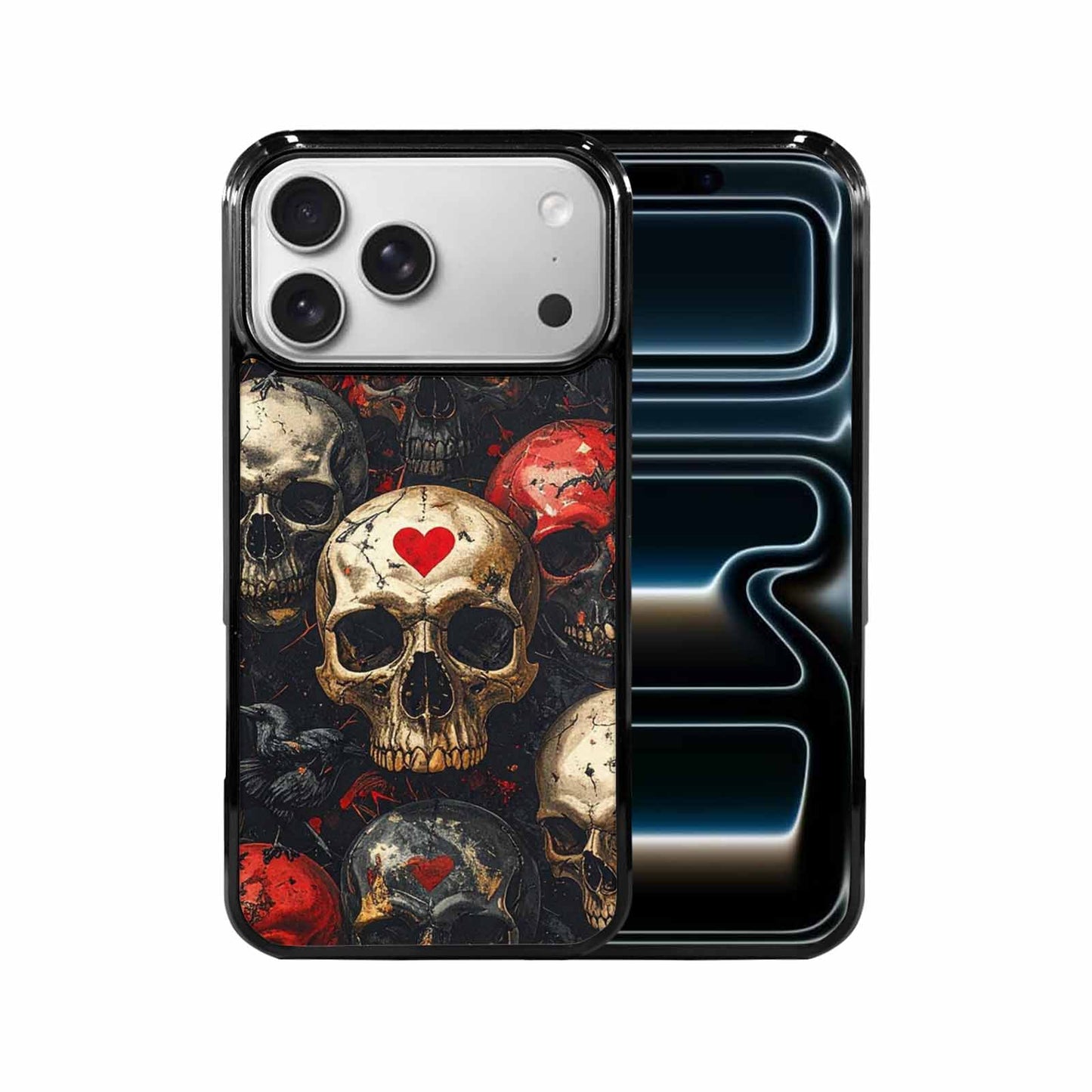 iPhone 17 Pro Max Case — Skull Dark Art Gothic Print Gothic, Unique Phone Case Design
