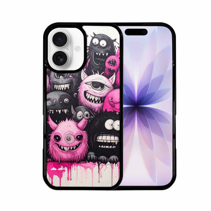 iPhone 17 Case — Monsters (general) Black &amp; Cartoon Cute, Custom Phone Case